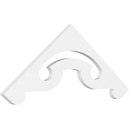 Ekena Millwork Pitch Northwest Architectural Grade PVC Gable Pediment, 36"W x 13 1/2"H x 1"P (9/12) GPP036X014X100NOR